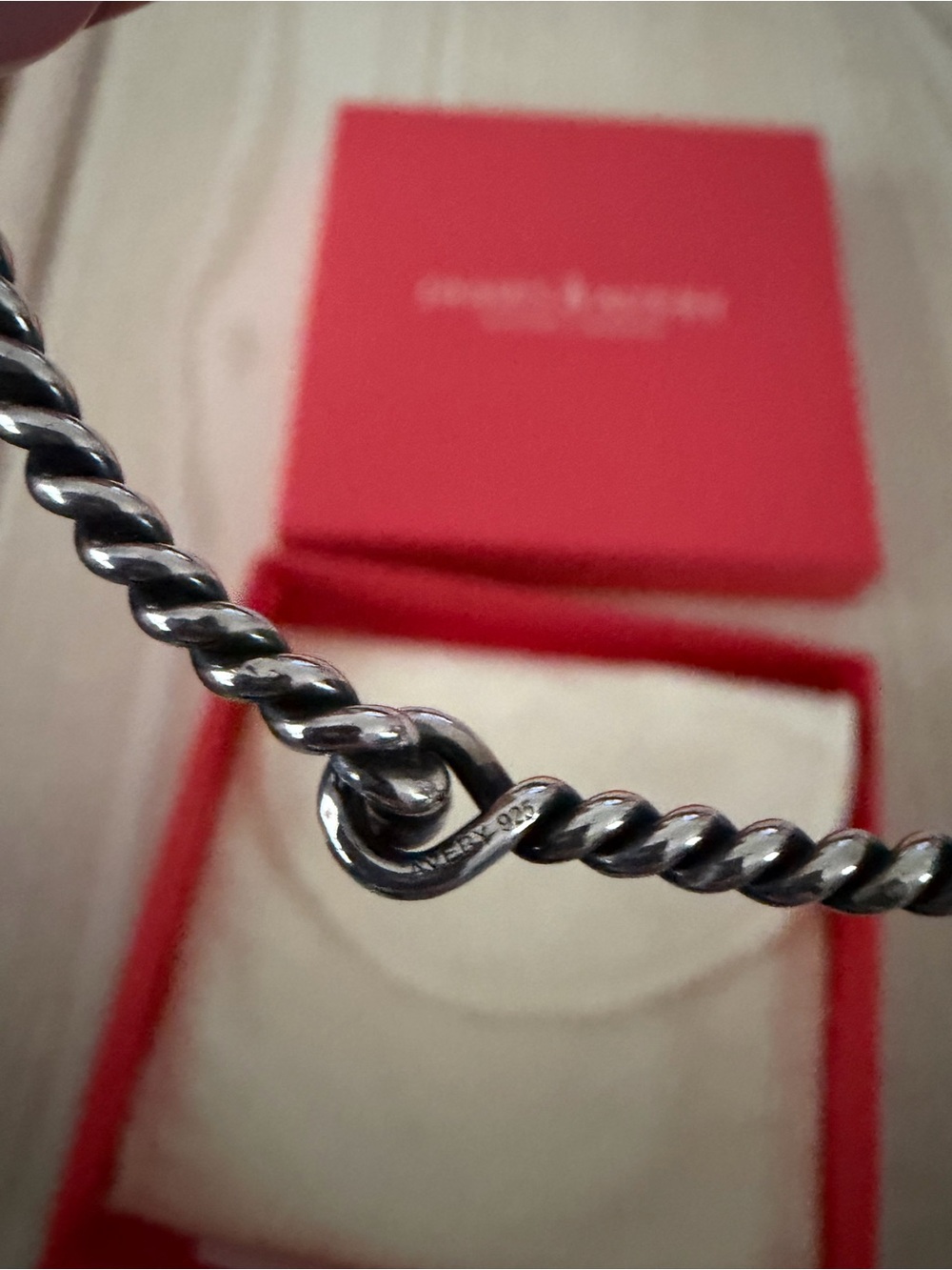 James Avery Silver Twisted Rope Bangle in Sterling Silver - Picture 3 of 5